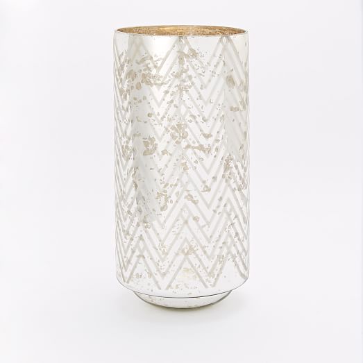 Frosted Deco Mercury Hurricanes + Vases west elm
