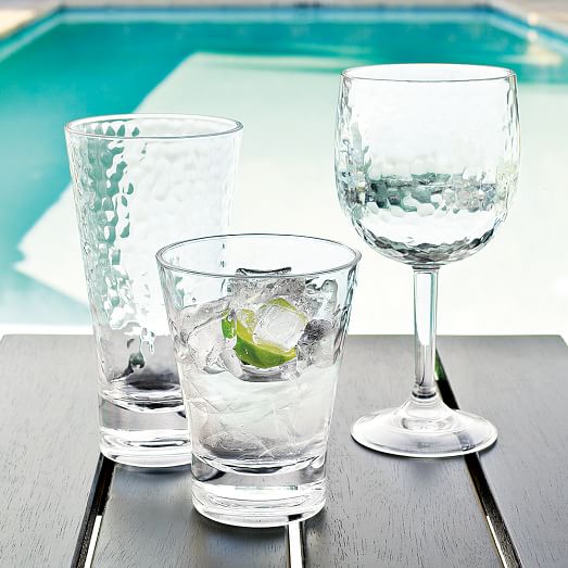 HammeredAcrylic Drinkware (Set of 4) west elm