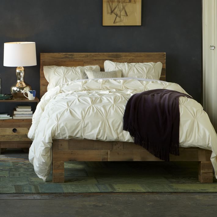 emmerson® reclaimed wood bed - natural | west elm