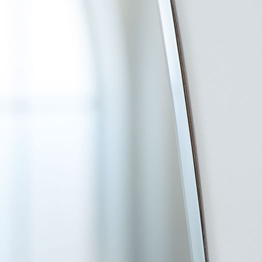 Frameless Asymmetrical Floor Mirror | west elm