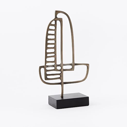 MidCentury Metal Sculptures west elm