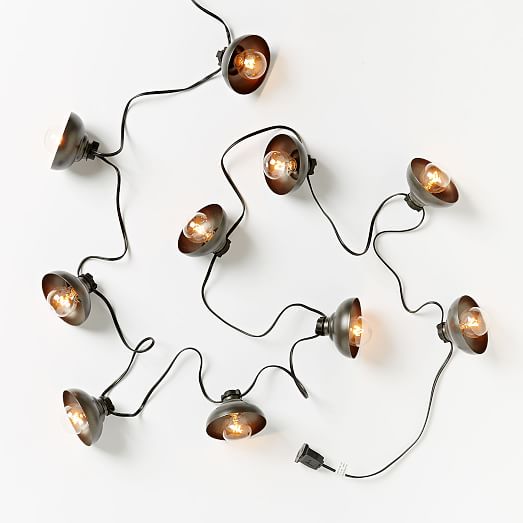Industrial String Lights west elm