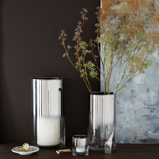 Metallic Ombre Hurricanes + Vases west elm