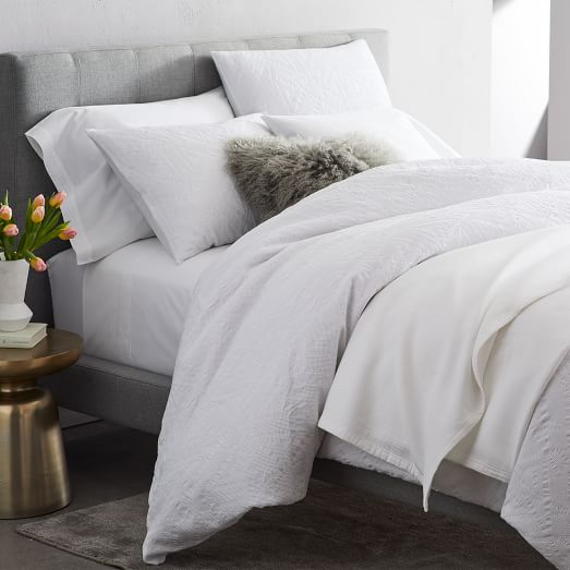 Organic Geo Waffle Jacquard Bedding Look Shop By Look west elm