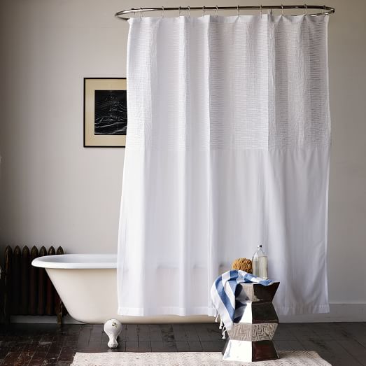 Pintuck Shower Curtain | west elm