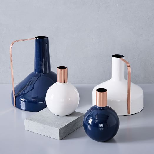 Enamel + Copper Vases west elm