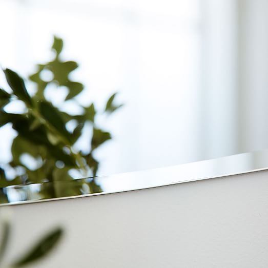 Frameless Asymmetrical Wall Mirror | west elm