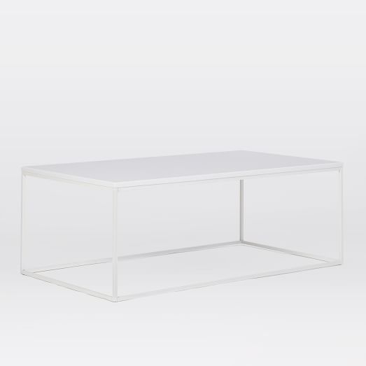 Streamline Coffee Table White Quartz west elm