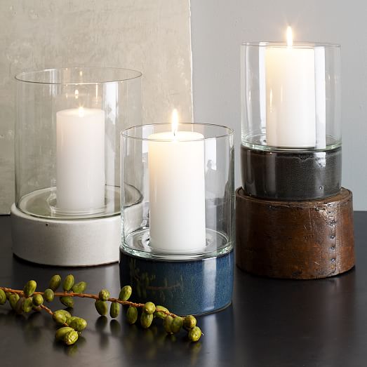 Glass + Ceramic Hurricanes + Vases west elm