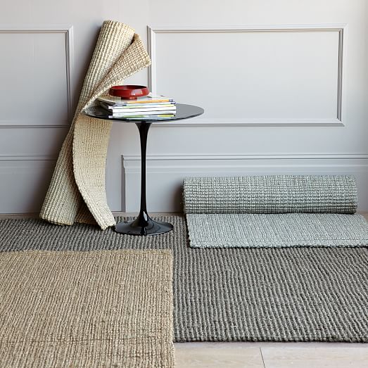 Jute Boucle Rug Platinum west elm