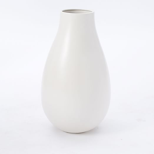 Oversized Pure White Ceramic Vases west elm