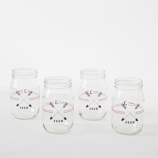 FEED Glass Tumbler (Set of 4) west elm