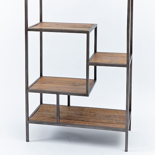 Reclaimed Pine + Iron Bookcase west elm