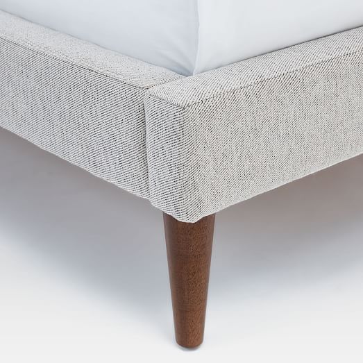 GridTufted Upholstered Tapered Leg Bed west elm