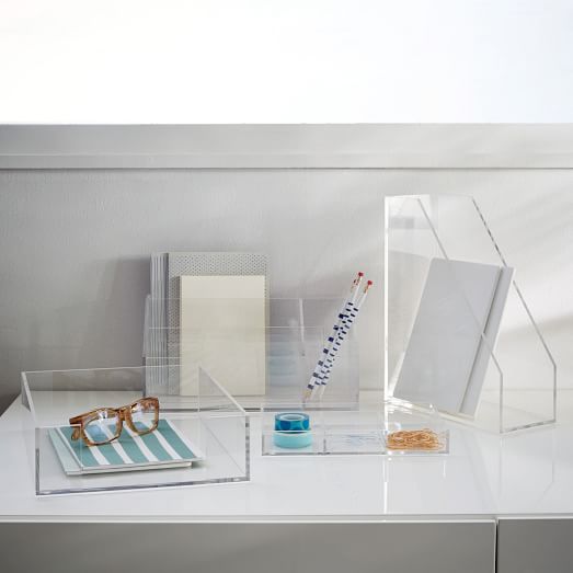 Acrylic Office Accessories Clear west elm