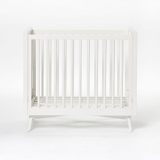 MidCentury Mini Crib + Mattress Set White west elm