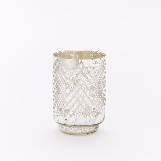 Frosted Deco Mercury Hurricanes + Vases west elm