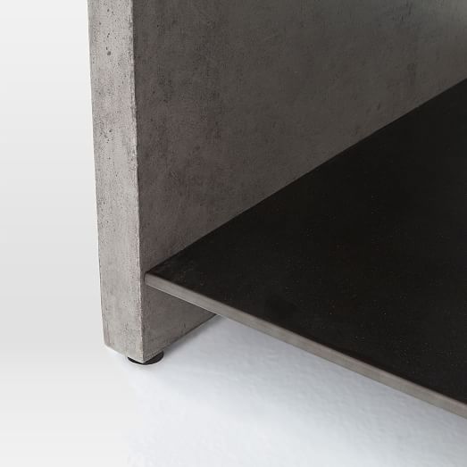 Industrial Concrete Coffee Table west elm