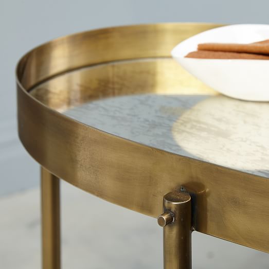 Brass Tray Side Table west elm