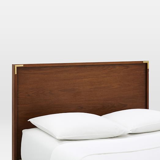 Malone Campaign Headboard   Walnut | west elm
