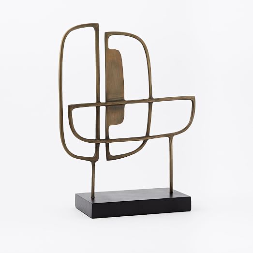 MidCentury Metal Sculptures west elm