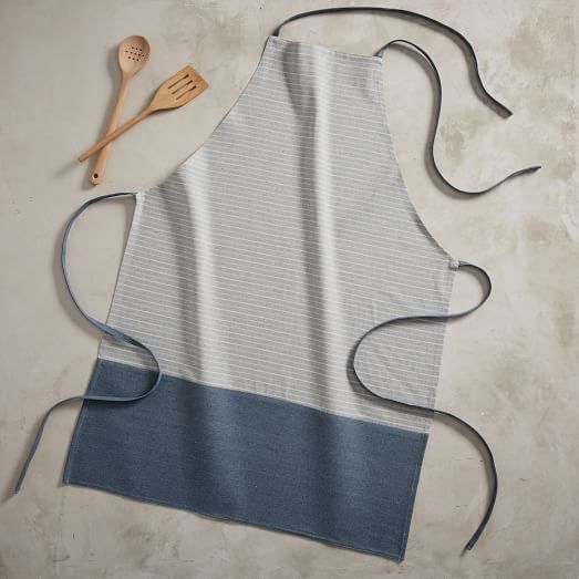 west elm + Whole Foods Market® Apron Dark Stripes west elm