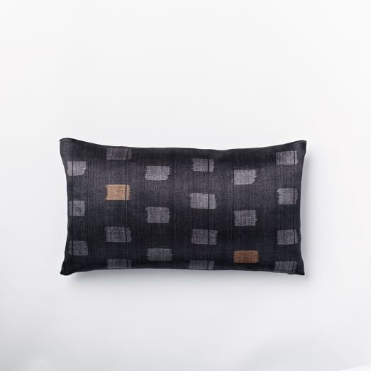 Silk Tiles Pillow Cover Slate west elm