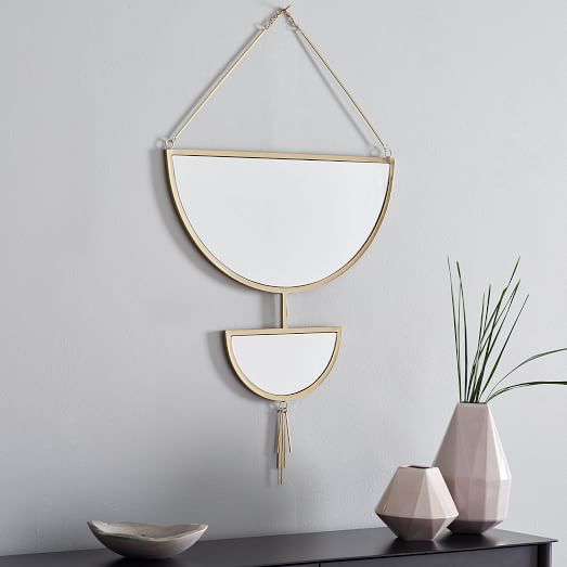 Hanging Half Moon Mirror west elm