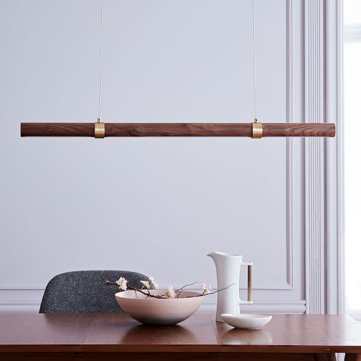 Linear Wood LED Pendant west elm