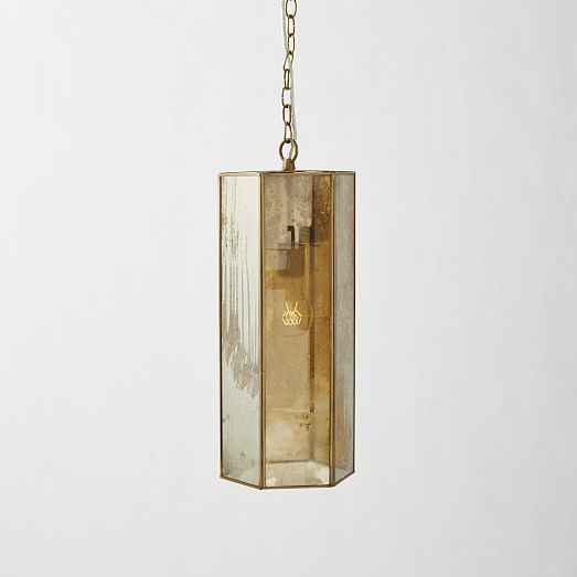 Mirrored Pendant Hexagon west elm