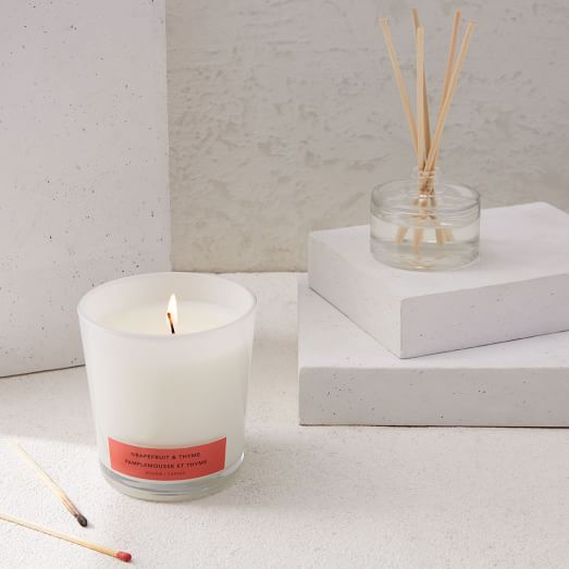 Market Kitchen Candle + Diffuser Grapefruit and Thyme west elm