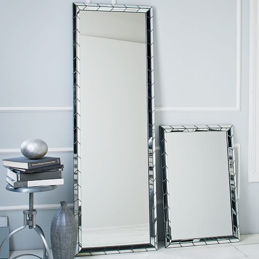 Chevron Tile Floor Mirror west elm