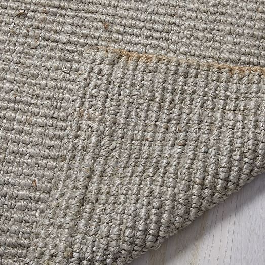 Jute Boucle Rug Platinum west elm