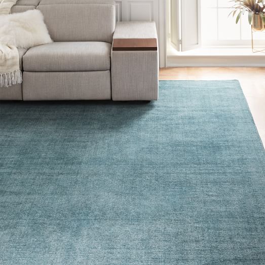 Patina Rug Deep Teal west elm