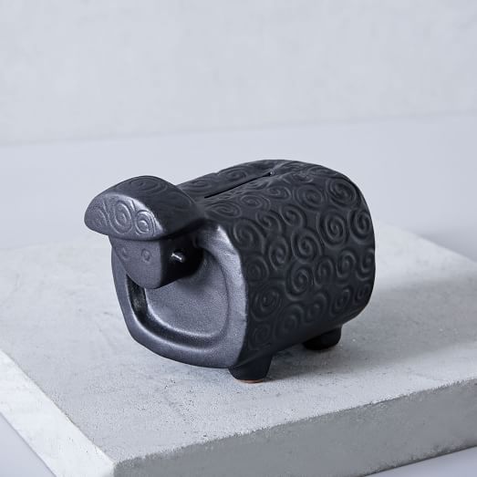 Ceramic Animal Piggy Bank Sheep west elm