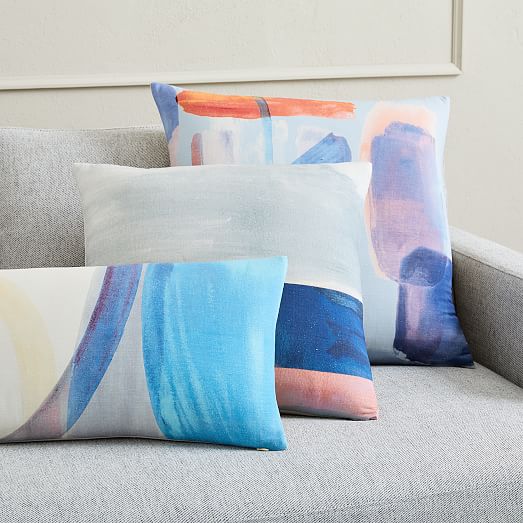 Silk Watercolor Arches Pillow Cover west elm