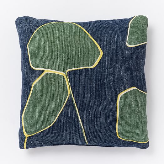 Outdoor Jumbo Leaf Pillow west elm