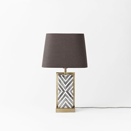 Chevron Deco Table Lamp Small west elm