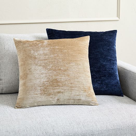 Ribbed Shine Pillow Covers west elm