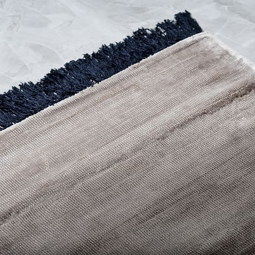 Contrast Fringe Rug Taupe west elm