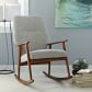 west elm black wood rocking chair low back