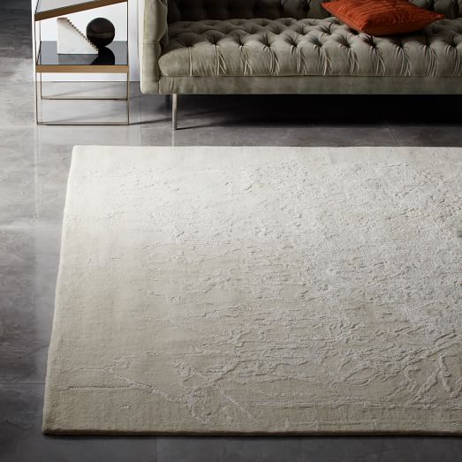 Opaque Arabesque Rug Ivory west elm