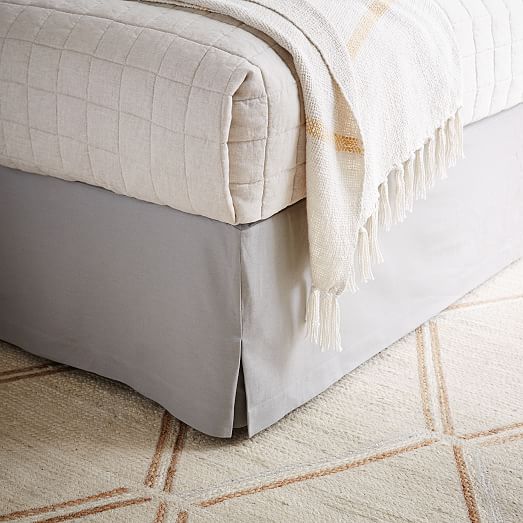 Linen Cotton Bed Skirt west elm