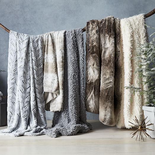 Faux Fur Sheepskin Throw west elm