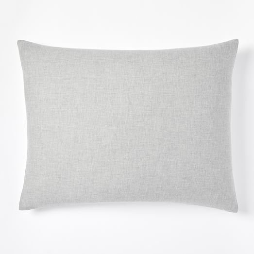 Cotton Cashmere Shams Heathered Gray west elm