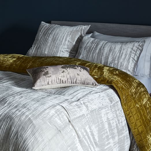 Lush Velvet Shams Wasabi west elm