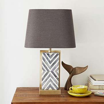 Chevron table lamp