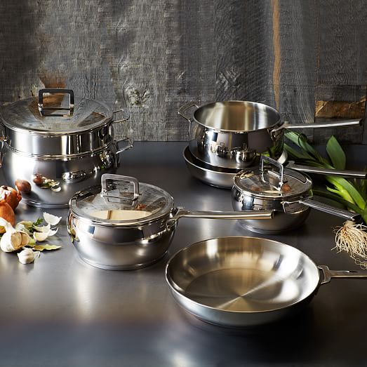 Essential Stainless Steel Cookware 10Piece Set west elm