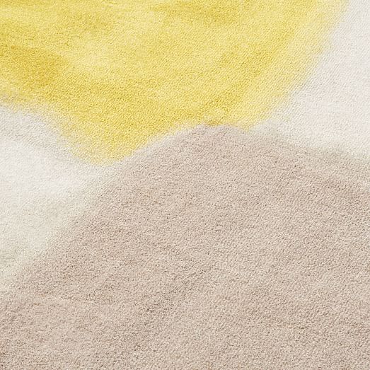 Watercolor Squares Rug Frost Gray west elm