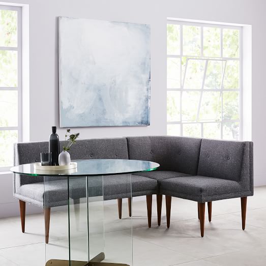 Mid-Century 3-Piece Banquette - Small | west elm